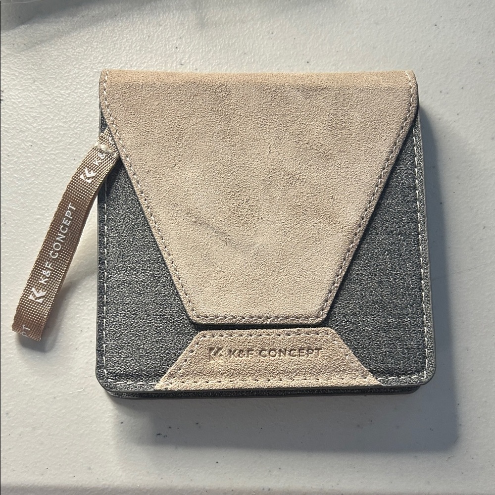 K&F Concept Gray and Cream Lens Filter Case